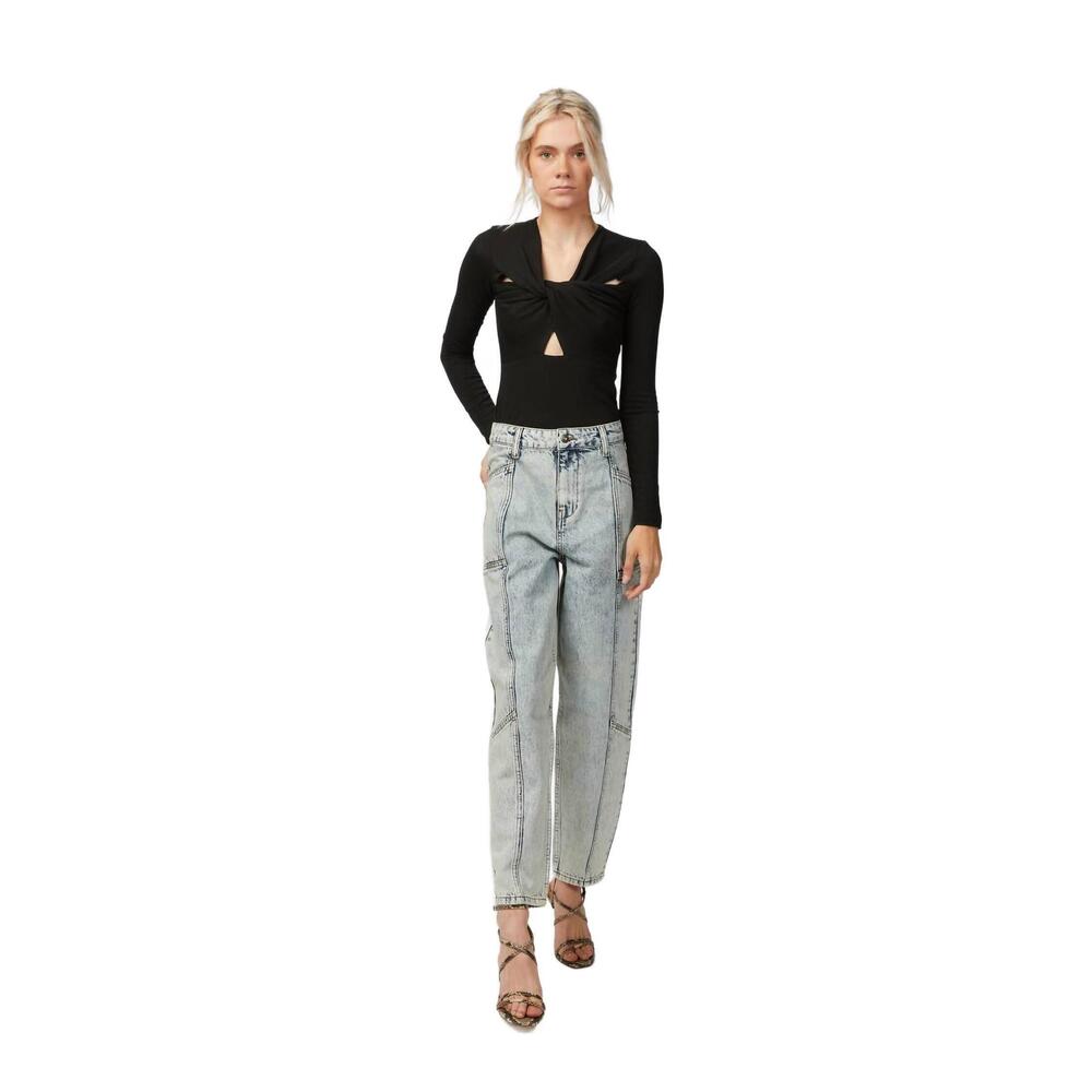 NEW IN THE MOOD FOR LOVE kallisto long sleeve top in black